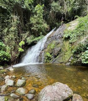 Nova Friburgo House | Pet-Friendly Chalé das Montanhas with Private Waterfall Retreat
