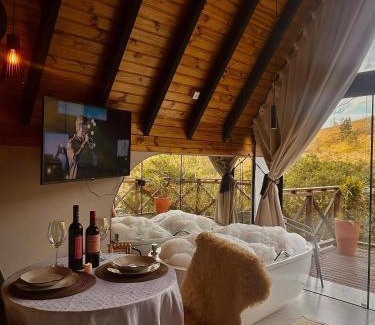 Gravatal Ski Chalet | Tranquil Chalé Luz da Lua in Gravatal - Rated 9.5/10