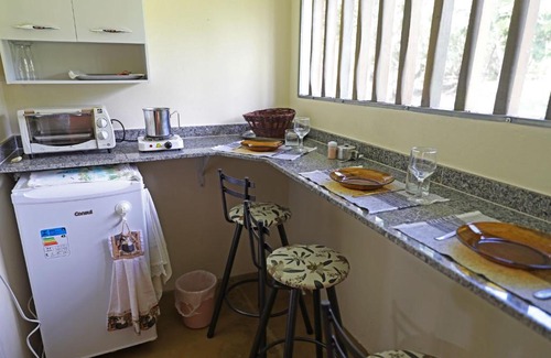 Cavalcante Apartment | Oceanfront Chalés Pássaros do Cerrado with Fireplace & Kitchen