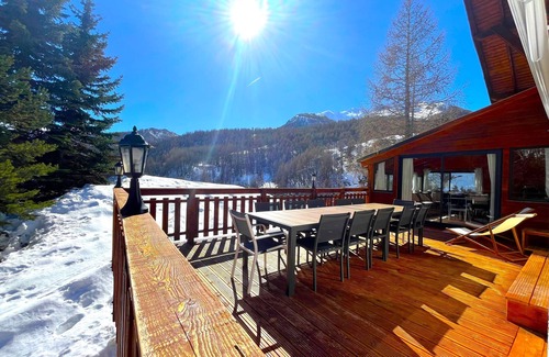 Allos Ski Chalet | Idyllic Summer Chalet with Breathtaking Views and Pool