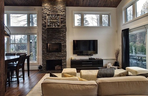 Saint Donat Ski Chalet | Idyllic Chalet à Saint-donat with River Access & Lake View