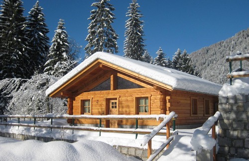 Sant'Antonio di Mavignola Ski Chalet | Inviting Chalet 'Camping Faè 2' with Mountain Views & Terrace