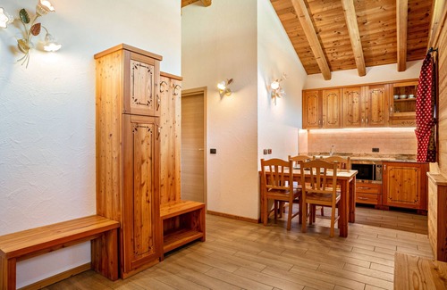 Sant'Antonio di Mavignola Ski Chalet | Chalet 'Camping Faè': Mountain View & Private Terrace Awaits
