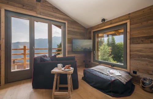 La Tzoumaz Ski Chalet | Elegant Chalet Capricorne: Alpine Retreat with Sauna