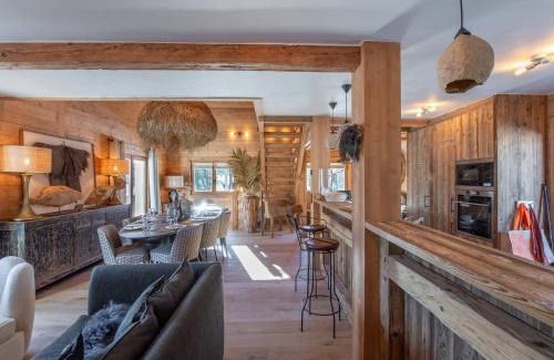 Demi-Quartier Ski Chalet | Chalet Chic Montagne Rénové - Family & Pet-Friendly Retreat