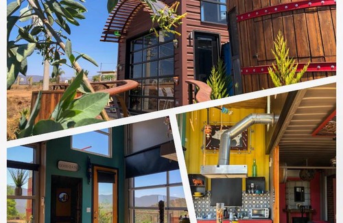 San Antonio de las Minas House | Chalet Contenedor by Las Minas Doors & Bed