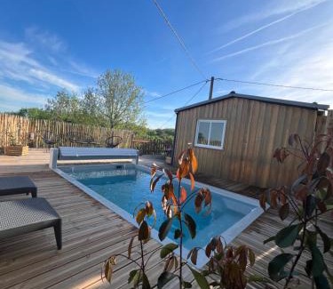 Salignac-Eyvignes House | Cozy Chalet de Bonnat with Pool for Family Getaways