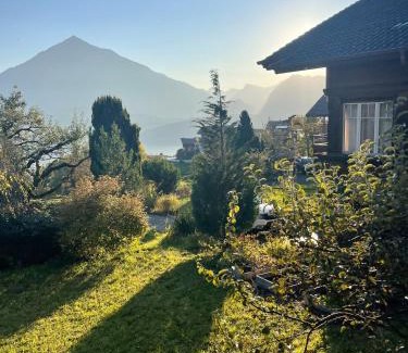 Sigriswil Ski Chalet | Elegant Chalet Edelweiss in Sigriswil with Ocean View
