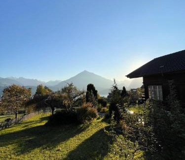 Sigriswil Ski Chalet | Elegant Chalet Edelweiss in Sigriswil with Ocean View