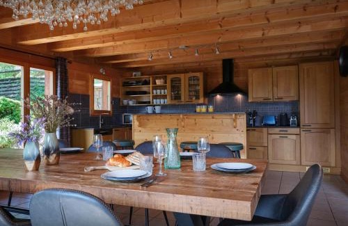 La Cote-d'Arbroz Ski Chalet | Relax in Chalet Isla de Lux with Spa and Hot Tub Amenities