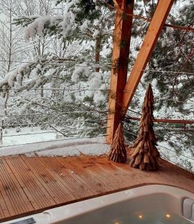 Saint-Etienne-de-Tinee Cabin | Indulge at Chalet l'Empreinte: Spa & Family-Friendly Retreat