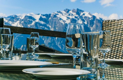 La Tzoumaz Ski Chalet | Experience Chalet le Grand Ours: Hot Tub & Scenic Views