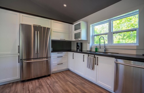 Mandeville Ski Chalet | Chalet Orion: Lake Hénault Access with Spa & Family Amenities