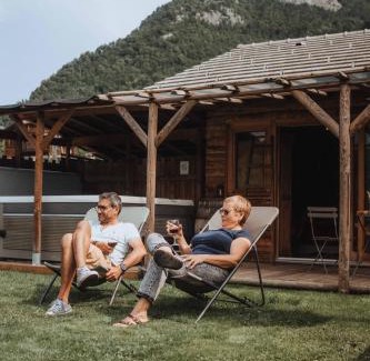 Le Biot House | Chalet Saloon: Oceanfront Retreat with Unlimited Spa Access