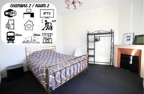 Maisons-Alfort House | Serene Chambre 2: Family-Friendly Retreat Near Paris
