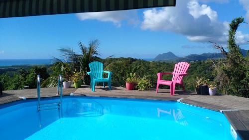 Riviere-Salee Bed & Breakfast | Inviting Room with Private Pool & Caribbean Sea Views