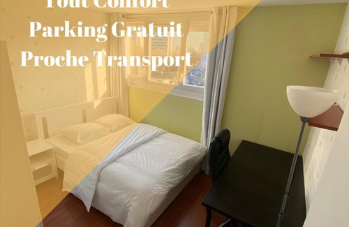Massy House | Cozy Chambre (Pluton) Near TGV Station and Paris