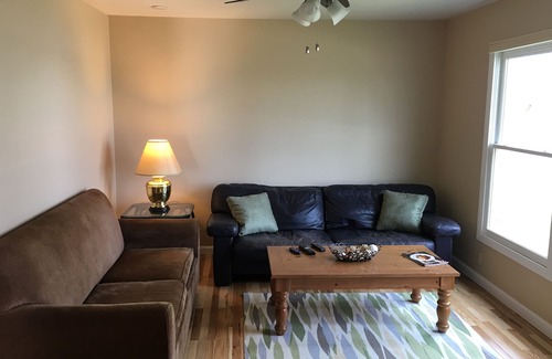 Colchester Apartment | Relaxing Champs Camp: Private Beach on Lake Champlain