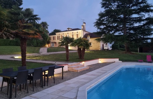 Horsarrieu Villa | Inviting Stone Villa with Pool & Ocean View for 15 Guests
