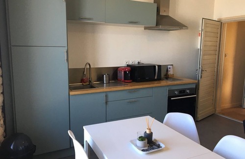 Saint-Regnobert-de-la-Cote-de-Nacre Apartment | Elegant T2 with Ocean View, Pool & Pet-Friendly Stay