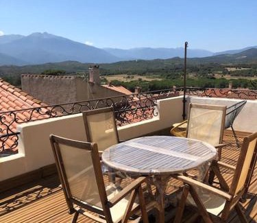 Montalba-le-Chateau House | Quaint Village House with Rooftop Terrace, Rated 9.4/10