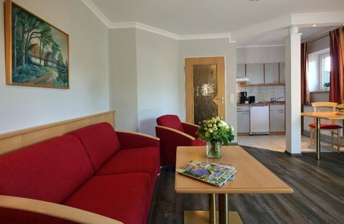 Bad Fuessing Apartment | Inviting Suite with Balcony and Kitchen in Bad Füssing