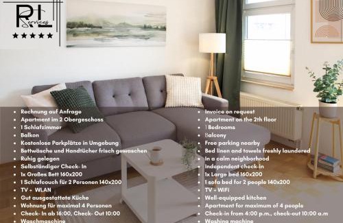 Gohlis-Sud Apartment | Modern 2-Bedroom Apartment with Ocean View in Leipzig