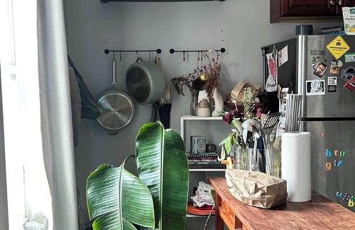 Crown Heights Apartment | Charming 1-bedroom in a converted 2-bed, w/office WiFi, AC in amazing Brooklyn