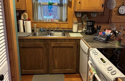 Dunlap Cabin | Charming 2-bedroom cabin with AC, WiFi on private lake in Dunlap, Tennessee