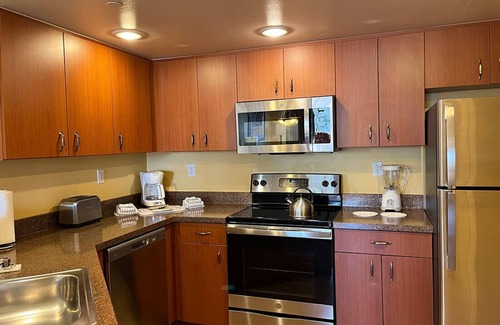 Enterprise Resort | Charming 2-bedroom resort adjacent to South Point Casino. NFR guests welcome!