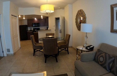 Enterprise Resort | Charming 2-bedroom resort adjacent to South Point Casino. NFR guests welcome!
