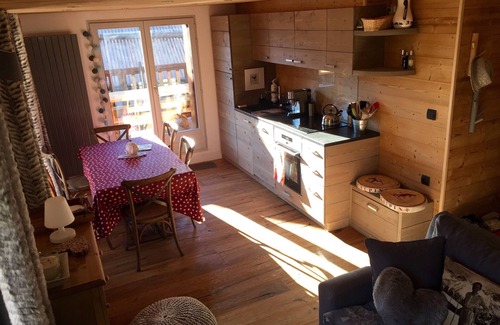 Saint-Chaffrey Apartment | Inviting Apartment at Serre Chevalier Chantemerle for 9