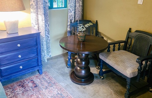 Alamos Apartment | Relaxing Bedroom with Pool Access in Hacienda La Quinta