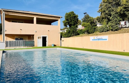 Rocbaron Ski Chalet | Inviting Chalet with Terrace and Pool Access for Families
