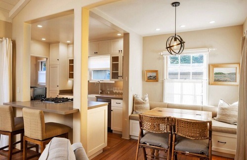 Golden Rectangle House | Idyllic Cottage in Downtown Carmel with Hot Tub & Large Yard