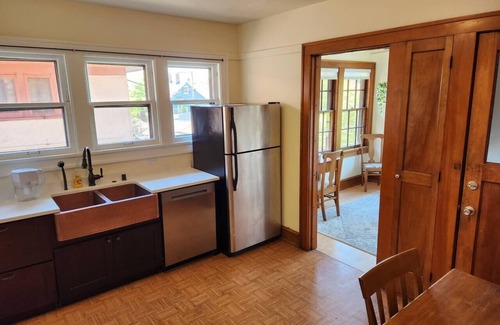 Downer Woods Apartment | Modern Eastside Duplex with Balcony Near UWM - Rated 10/10