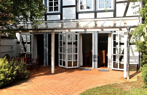 Schnedinghausen House | Delightful Half-Timbered House with Ocean View & Pool