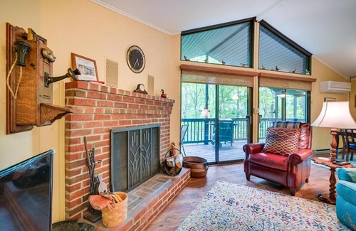 The Woods House | Cozy Hedgesville Retreat with Deck, Fireplace & Private Pool