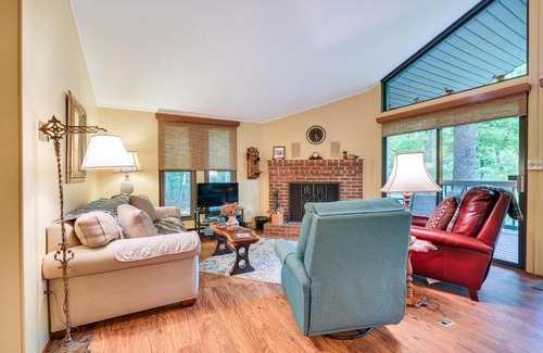 The Woods House | Cozy Hedgesville Retreat with Deck, Fireplace & Private Pool