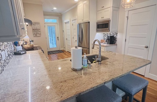 Southport House | Beautiful Southport Center Home with Heated Swim Spa