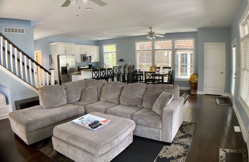 Michigan City House | Modern Home with Golf Cart - Steps from Pool & Amenities
