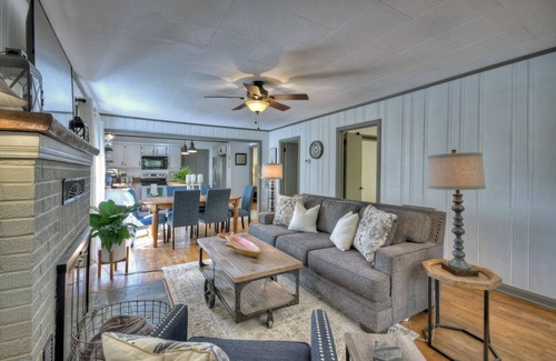 Morganton Cabin | Lake Blue Ridge Cottage: Modern Retreat with Private Dock