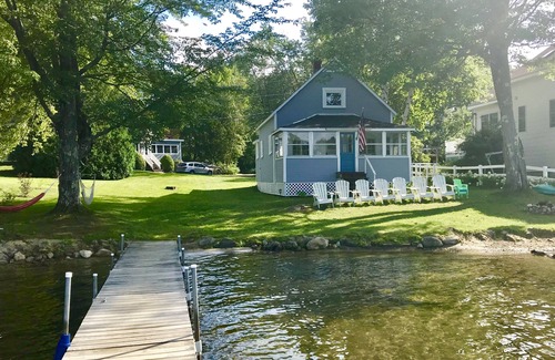 East Andover House | Idyllic Highland Lake Cabin with Ocean and Lake Views