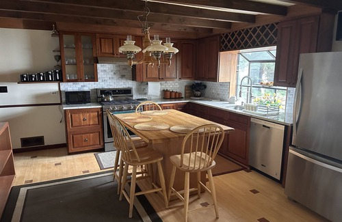 White Mills House | Lakefront Retreat: Cozy Ambiance with Pet-Friendly Amenities