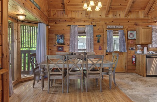 Gatlinburg Cabin | Charming Log Cabin w/a Private Hot Tub, Pool Table, Outdoor Fireplace