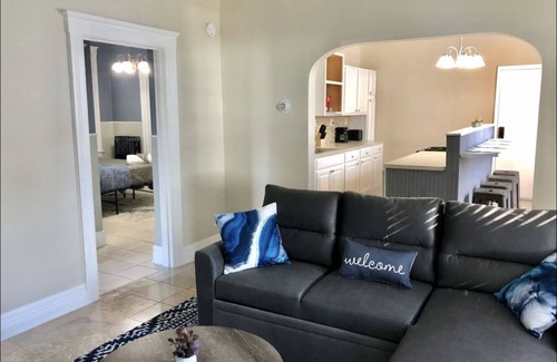 Wyandotte Apartment | Relaxing Retreat with Private Patio Near Detroit River