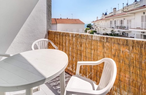 Sant Pol De Mar Apartment | Bright Ocean View Apartment: Pet-Friendly & Spa Amenities