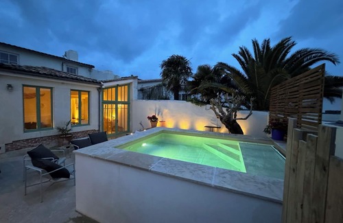 Saint-Martin-de-Re House | Elegant Residence with Ocean View in Town Center