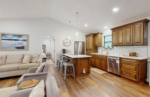 Sylva House | Idyllic Riverfront Retreat with Hot Tub and Deck Access