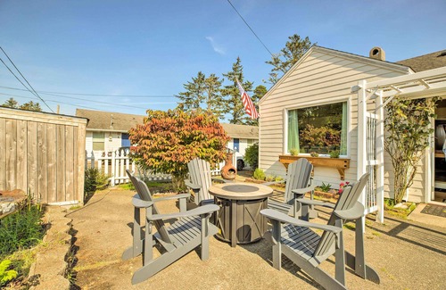 Pacific County Cottage | Oceanfront Seaview Retreat with BBQ & Fire Pit Amenities